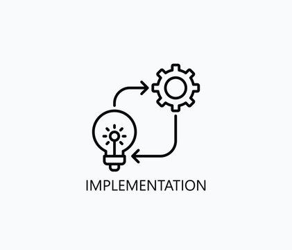 Implementation Icon Or Logo Isolated Illustration