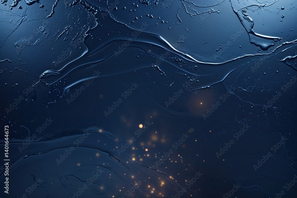 Poster deep navy titanium texture background with smooth lustrous finish and light flicker