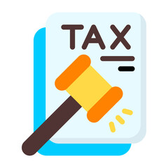 Tax Penalty Flat Flat Icon