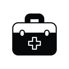 First Aid Kit Icon Vector Stock Illustration