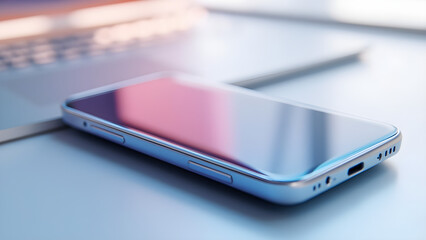 Sleek Modern Smartphone on Desk
