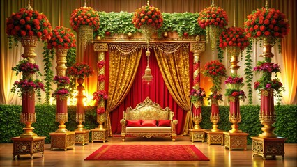 Obraz premium Indian Wedding Celebration Backgrounds