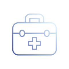 Fototapeta premium First Aid Kit Icon Vector Stock Illustration