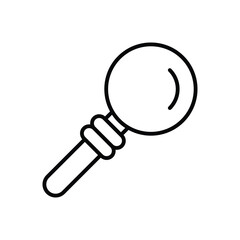 Dental Mirror Icon Vector Stock Illustration