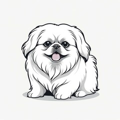 愛嬌を振りまく愛玩犬のペキニーズ