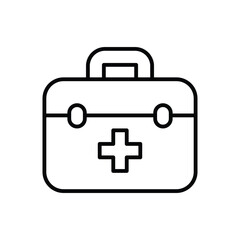 First Aid Kit Icon Vector Stock Illustration