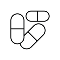 Pill Icon Vector Stock Illustration