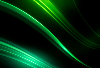 Naklejka premium Black dark green blue emerald petrol teal lime yellow white abstract background. Color gradient ombre blend. Line stripe. Bright light flash glow glitter neon metallic. abstract green wave background