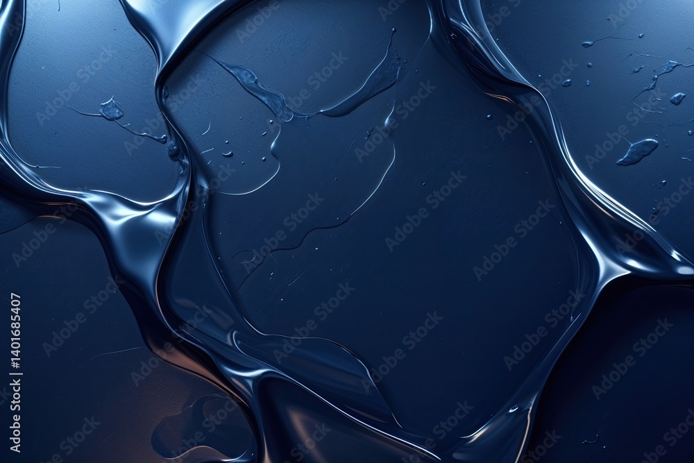 Poster deep navy titanium texture background smooth lustrous finish with subtle light flicker