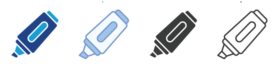 Obraz premium highlighter Icons Collection – Multiple Vector Styles Icons
