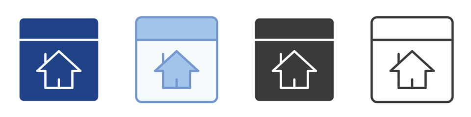 Homepage Icons Collection – Multiple Vector Styles Icons