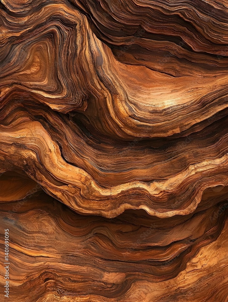 Aufkleber abstract wood texture background. rich brown and dark brown tones create swirling patterns. ideal fo