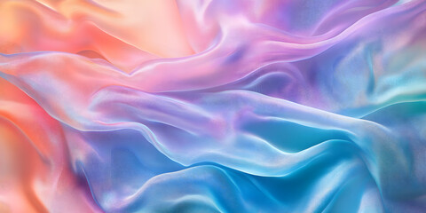 Obraz premium Abstract Waves Blend Gradient, Contemporary Colorful Art, Modern Abstract Art, Fluid Wave Pattern