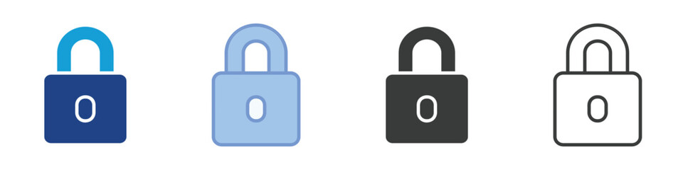Lock Icons Collection – Multiple Vector Styles Icons