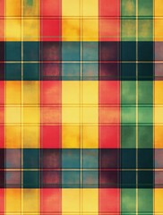 plaid textile pattern pop art design vibrant colors
