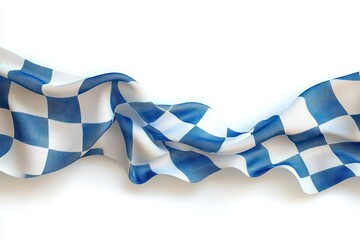 Fototapeta premium Oktoberfest Fabric Blue and White Checkered Pattern from Munich Bavaria