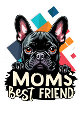 Bulldog, SVG File, PNG File, Print on Demand, T-shirt, Mugs, Hoodie, Stickers, Posters, Wall Frame, Dog Lover