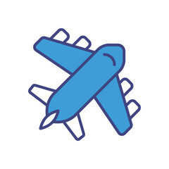 Airplane Icon Vector Stock Illustration