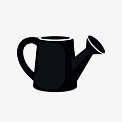 Obraz premium black pitcher with handle watering can icon