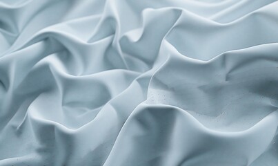 Obraz premium Light blue fabric folds with subtle gold speckles