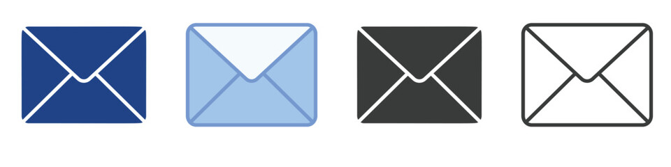 Message Icons Collection – Multiple Vector Styles Icons