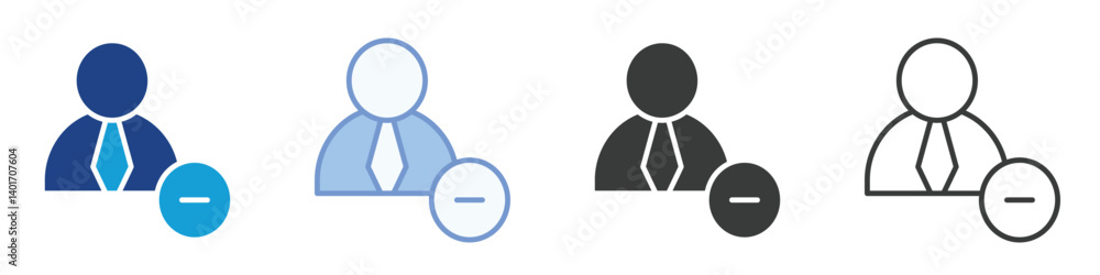 Poster minus icons collection – multiple vector styles icons
