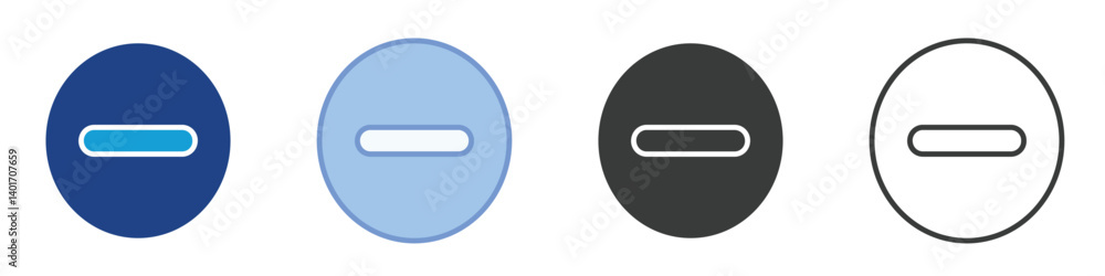 Poster Minus Icons Collection – Multiple Vector Styles Icons