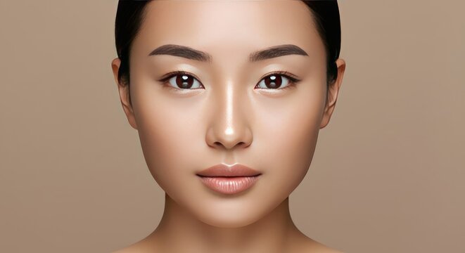 Asian woman with beauty portrait.
