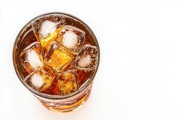 Iced drink in glass