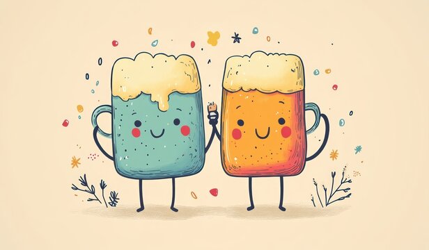 Cheers to Friendship with Beer Mugs