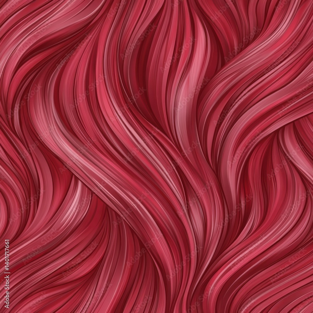 Poster Stylized muscle fibers create a seamless red texture ideal for various design applications in modern aesthetics