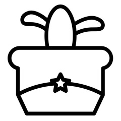 Flower Leaf Plant Line Icon