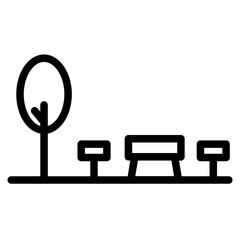 Plant Tree Nature Line Icon