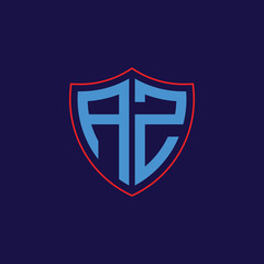 Corporate Shield Logo with Letter Combination