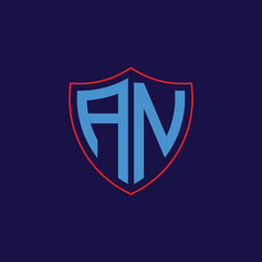 Corporate Shield Logo with Letter Combination