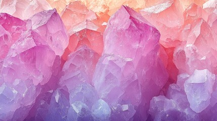 Fototapeta premium Vibrant Amethyst Geode: A Symphony of Pink and Purple Crystals