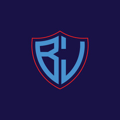 Corporate Shield Logo with Letter Combination