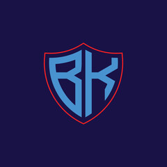 Corporate Shield Logo with Letter Combination