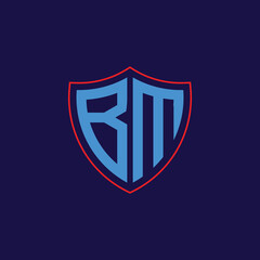 Corporate Shield Logo with Letter Combination