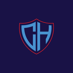 Corporate Shield Logo with Letter Combination