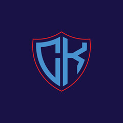 Corporate Shield Logo with Letter Combination