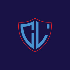 Corporate Shield Logo with Letter Combination