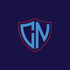 Corporate Shield Logo with Letter Combination