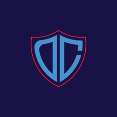 Corporate Shield Logo with Letter Combination