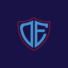 Corporate Shield Logo with Letter Combination