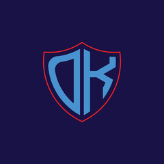 Corporate Shield Logo with Letter Combination