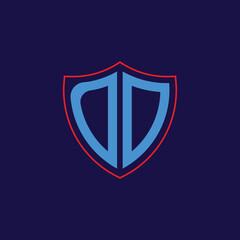 Corporate Shield Logo with Letter Combination