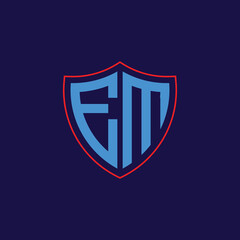 Corporate Shield Logo with Letter Combination