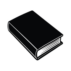 Teacher Element Isolated Closed Book on White Background