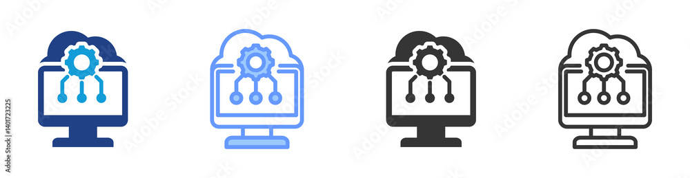Poster Api icon set multiple style collection